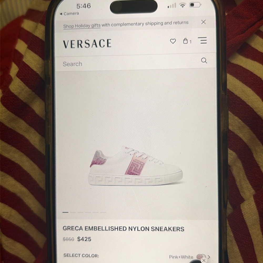 Brand new Versace sneakers comes with box never worn